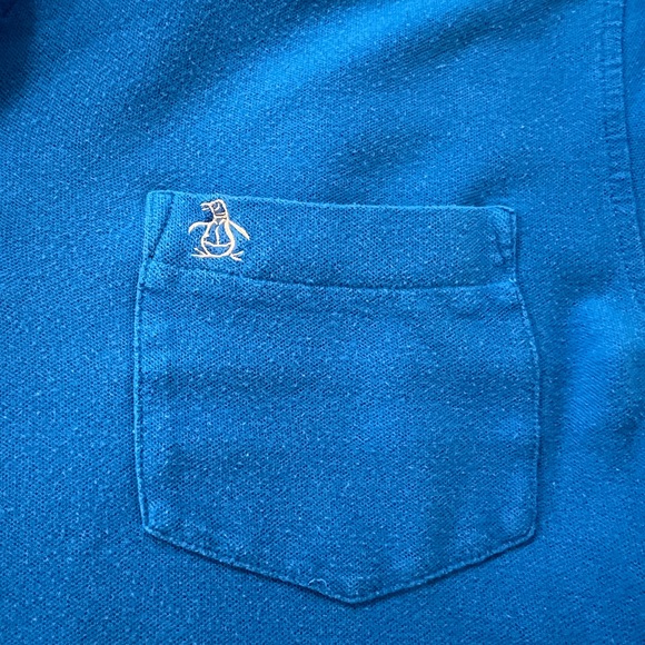 Original Penguin Blue Polo Shirt - Picture 2 of 4
